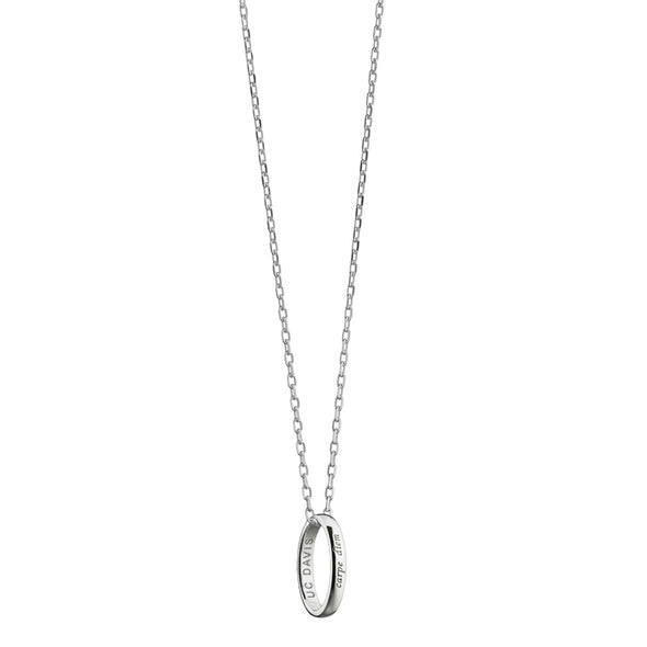UC Davis Monica Rich Kosann "Carpe Diem" Poesy Ring Necklace in Silver Shot #2