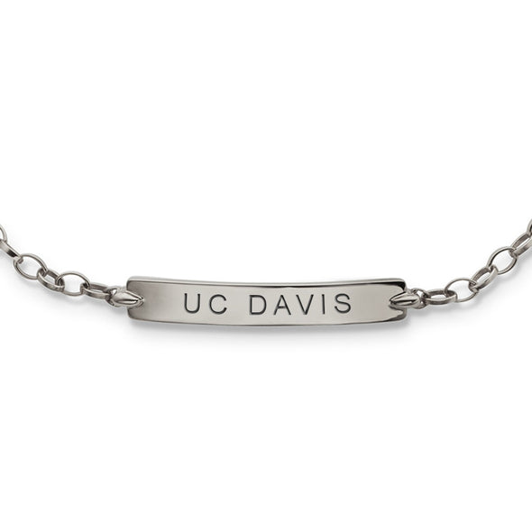 UC Davis Monica Rich Kosann Petite Poesy Bracelet in Silver Shot #2