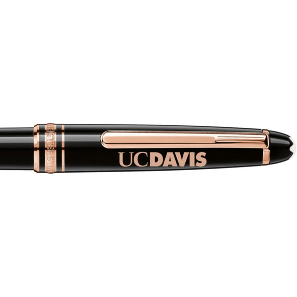UC Davis Montblanc Meisterstück Classique Ballpoint Pen in Red Gold Shot #2