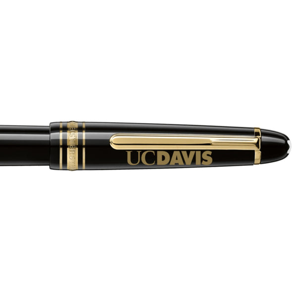 UC Davis Montblanc Meisterstück Classique Fountain Pen in Gold Shot #2