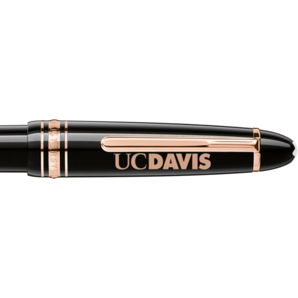 UC Davis Montblanc Meisterstück LeGrand Ballpoint Pen in Red Gold Shot #2
