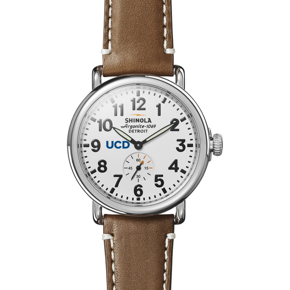 UC Davis Shinola Watch, The Runwell 41 mm White Dial Shot #2