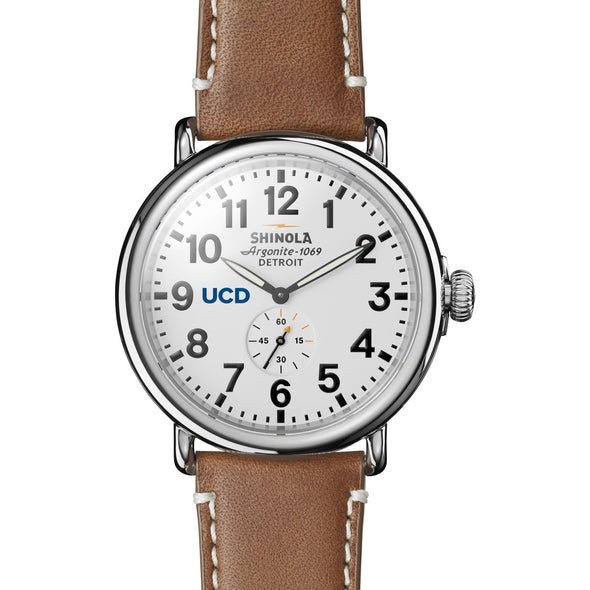 UC Davis Shinola Watch, The Runwell 47 mm White Dial Shot #2