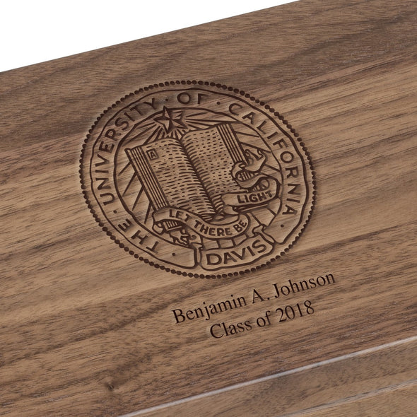 UC Davis Solid Walnut Desk Box Shot #2