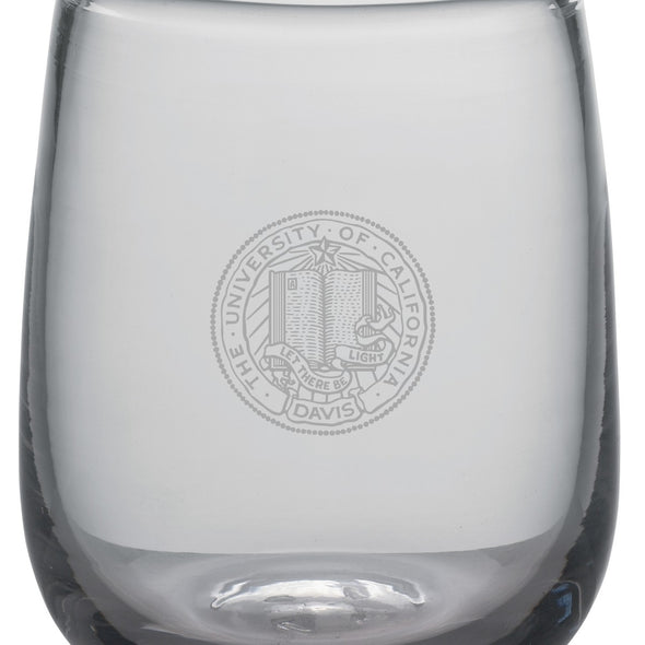 UC Davis Stemless Tumbler Glasses by Simon Pearce Shot #2