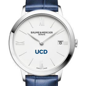 UC Davis Women's Baume et Mercier 36.5mm Classima Watch with White Dial & Blue Leather Strap Shot #1