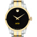 UC Davis Women's Movado Collection Two-Tone Watch with Black Dial