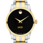 UC Davis Women's Movado Collection Two-Tone Watch with Black Dial Shot #1