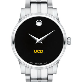 UC Davis Women's Movado Stainless Steel Watch with Black Dial Shot #1