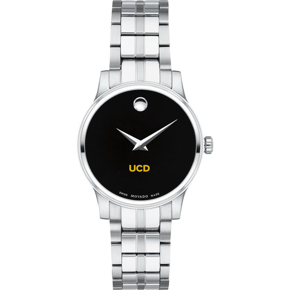 UC Davis Women's Movado Stainless Steel Watch with Black Dial Shot #2