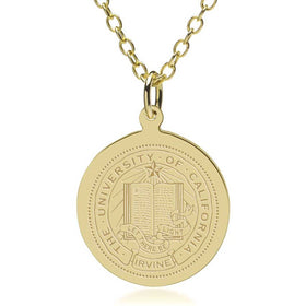 UC Irvine 14K Gold Pendant & Chain Shot #1