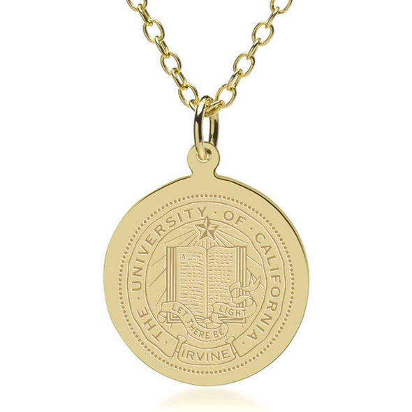 UC Irvine 14K Gold Pendant & Chain Shot #1