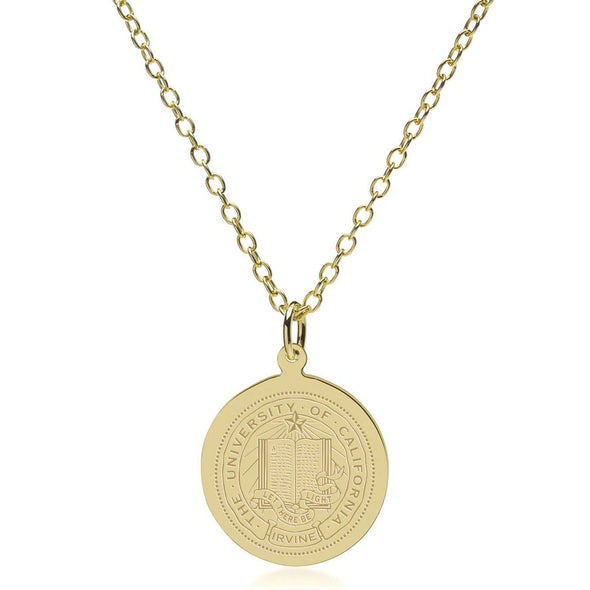 UC Irvine 14K Gold Pendant & Chain Shot #2