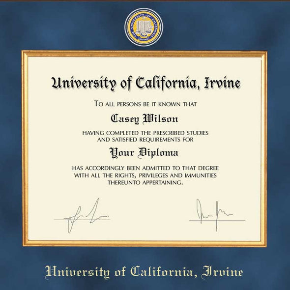 UC Irvine Diploma Frame - Excelsior Shot #2