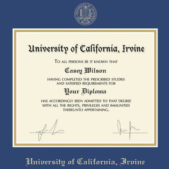 UC Irvine Diploma Frame, the Fidelitas Shot #2