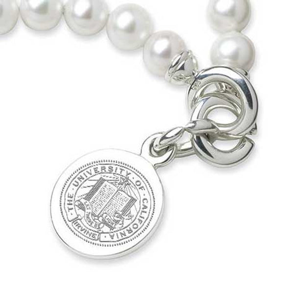 UC Irvine Pearl Bracelet with Sterling Silver Charm Shot #2