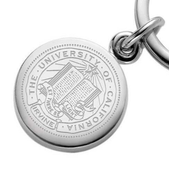 UC Irvine Sterling Silver Insignia Key Ring Shot #2