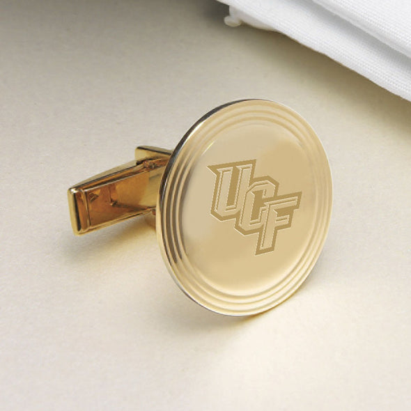 UCF 14K Gold Cufflinks Shot #2