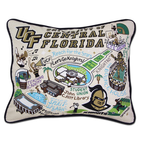 UCF Embroidered Pillow Shot #1