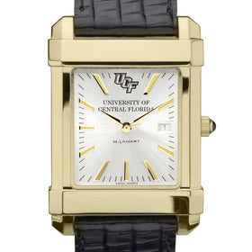 UCF Men's Gold Watch with 2-Tone Dial & Leather Strap at M.LaHart & Co. Shot #1