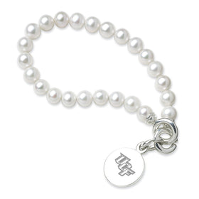 UCF Pearl Bracelet with Sterling Silver Charm Shot #1