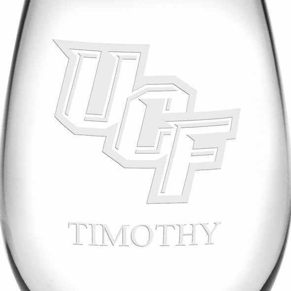 UCF Stemless Wine Glasses Made in the USA - Set of 4 Shot #3