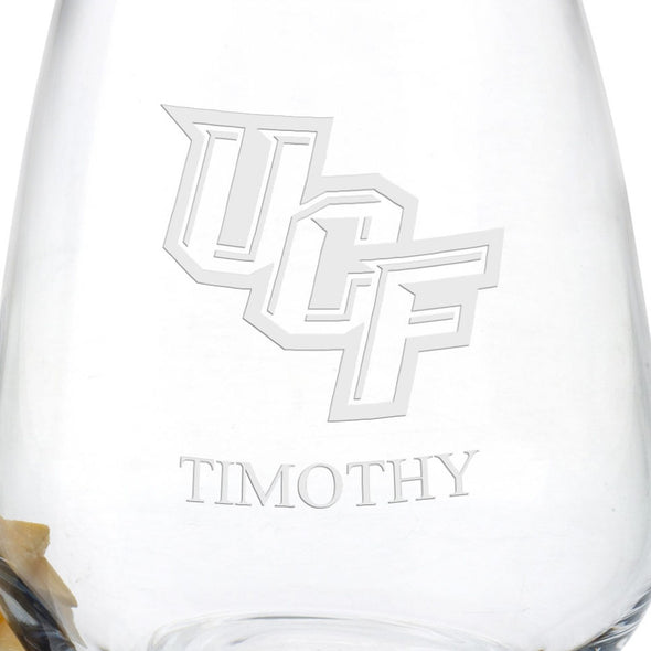 UCF Stemless Wine Glasses - Set of 2 Shot #3