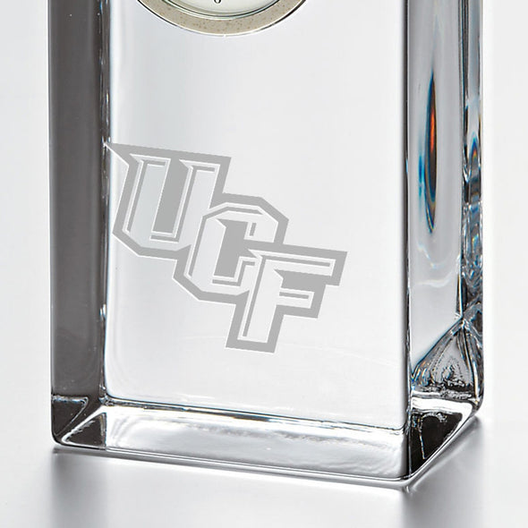UCF Tall Glass Desk Clock by Simon Pearce Shot #2