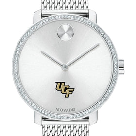 UCF Women's Movado Bold with Crystal Bezel & Mesh Bracelet Shot #1