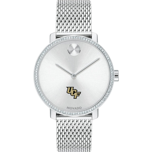 UCF Women's Movado Bold with Crystal Bezel & Mesh Bracelet Shot #2