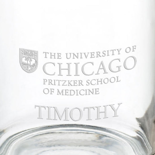 UChicago Pritzker School of Medicine 13 oz Glass Coffee Mug Shot #3