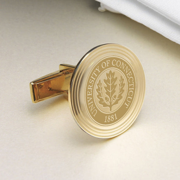 UConn 14K Gold Cufflinks Shot #2