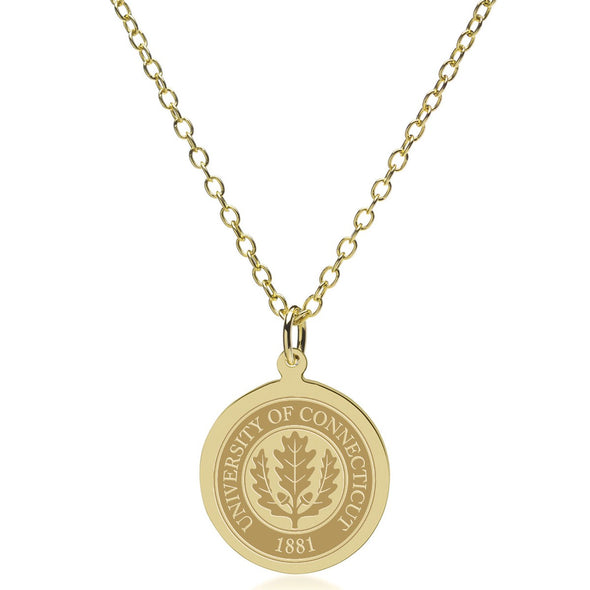 UConn 18K Gold Pendant & Chain Shot #2