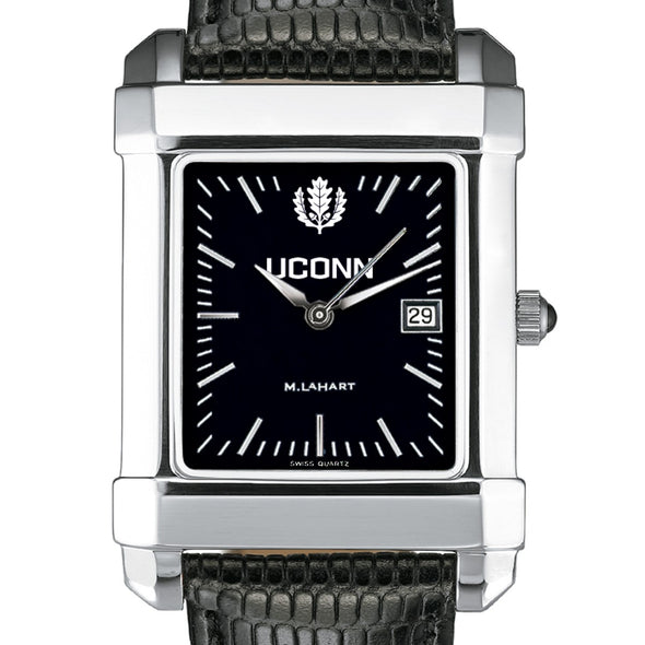 UConn Men's Black Quad with Leather Shot #1