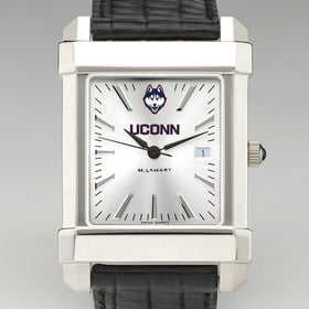 UConn Men's Collegiate Watch with Leather Strap Shot #1