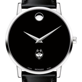 UConn Men&#39;s Movado Museum with Leather Strap Shot #1