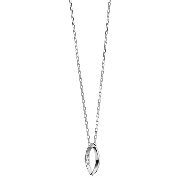 UConn Monica Rich Kosann Poesy Ring Necklace in Silver Shot #2