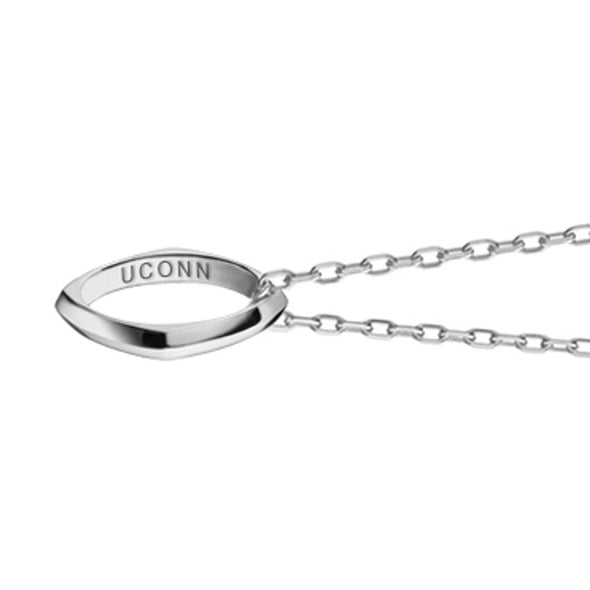 UConn Monica Rich Kosann Poesy Ring Necklace in Silver Shot #3