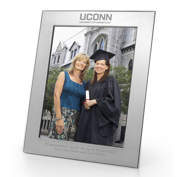 UConn Polished Pewter 8x10 Picture Frame Shot #1