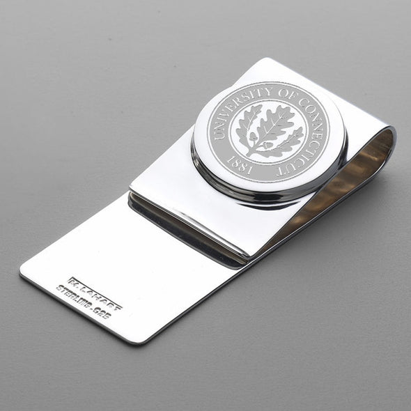 UConn Sterling Silver Money Clip Shot #1