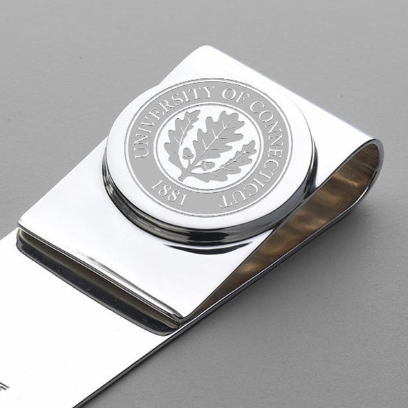 UConn Sterling Silver Money Clip Shot #2