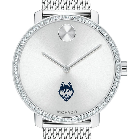 UConn Women's Movado Bold with Crystal Bezel & Mesh Bracelet Shot #1