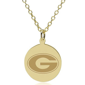 UGA 14K Gold Pendant & Chain Shot #1