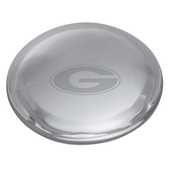 UGA Glass Dome Paperweight by Simon Pearce Shot #2
