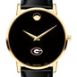 UGA Men's Movado Gold Museum Classic Leather Shot #1