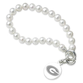 UGA Pearl Bracelet with Sterling Silver Charm Shot #1