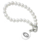 UGA Pearl Bracelet with Sterling Silver Charm Shot #1