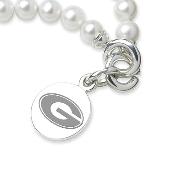 UGA Pearl Bracelet with Sterling Silver Charm Shot #2