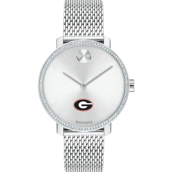 UGA Women's Movado Bold with Crystal Bezel & Mesh Bracelet Shot #2