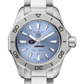 UGA Women's TAG Heuer Steel Aquaracer with Blue Sunray Dial Shot #1